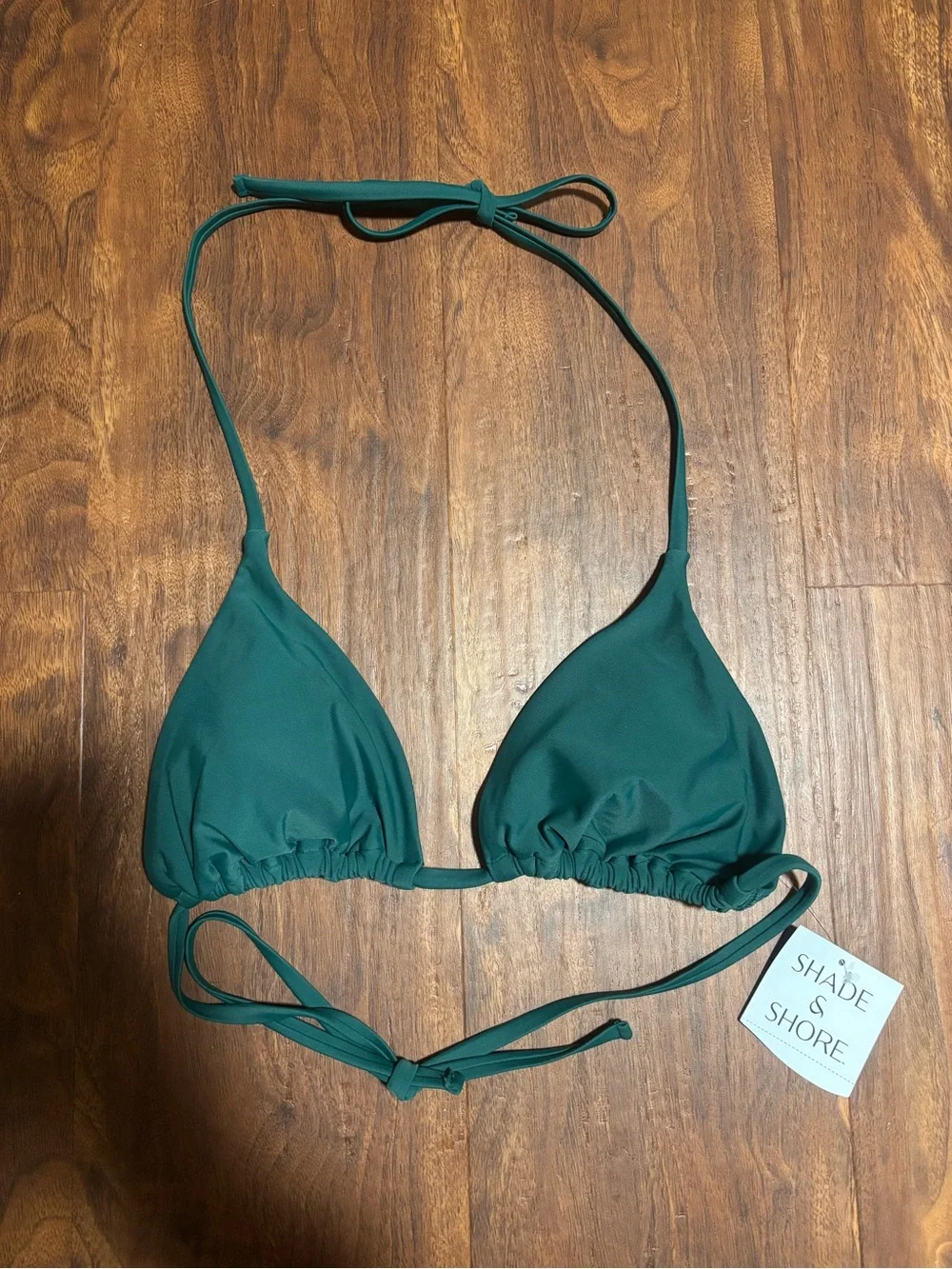 Shade & Shore Women's Triangle Bikini Top - Green